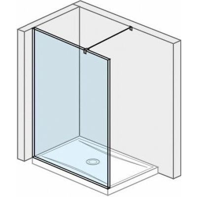 Sprchová zástěna walk-in 130 cm Jika Pure H2674240026681 – Hledejceny.cz