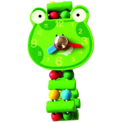Bino Dřevěné hodinky Žába – Zboží Mobilmania