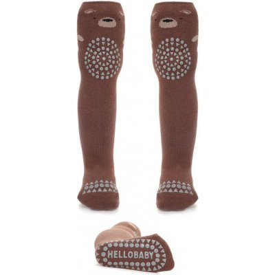 Be Snazzy Dětské nadkolenky s protiskluzem ABS 1 pár Hnědá – Zbozi.Blesk.cz