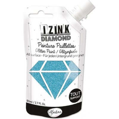 Izink Diamantová barva Aladine Diamond 80 ml bleu ciel pastelová modrá – Zboží Dáma