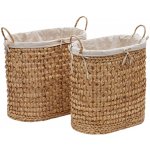 Kave Home Set 2 košů na prádlo z přírodních vláken Tressa 50 / 60 cm – Zbozi.Blesk.cz