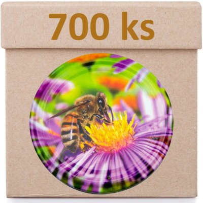 Víčko na sklenici TO-82 - Včela fialový květ - Krabice 700 ks – Hledejceny.cz