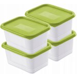 Rotho S RT1026300096 Sada boxů Freeze bílá 4 x 0,75 – Zboží Dáma