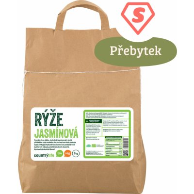 Country Life Bio Rýže jasmínová 5 kg – Zboží Dáma