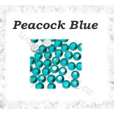 Kamínky na nehty broušené Peacock Blue SS10 50 ks – Hledejceny.cz