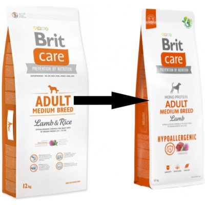 Brit Care Adult Medium Breed Lamb & Rice 2 x 12 kg