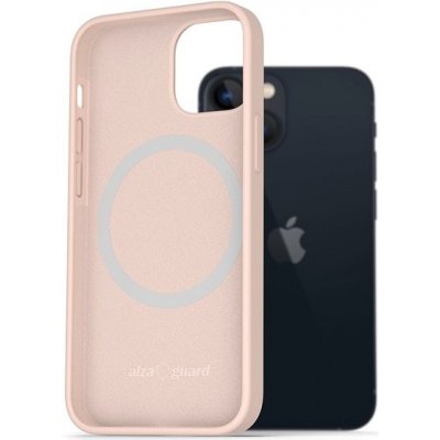 AlzaGuard Silicone Case Compatible with Magsafe iPhone 13 Mini růžové – Zboží Mobilmania