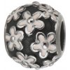 Přívěsky Šperky4U ocelový přívěšek korálek s kytičkami K0103