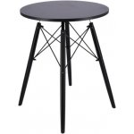 Pro-Tech shop 41216 CM-354166 Stůl 60x60 cm, kruhová deska, černý, černé nohy – Hledejceny.cz
