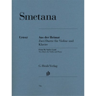 Bedřich smetana from my native land / z domoviny noty na housle klavír – Hledejceny.cz
