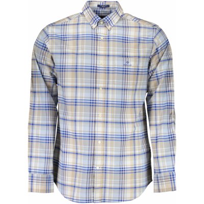 Gant pánská košile s dlouhým rukávem světle modrá – Zboží Mobilmania