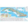 Nástěnné mapy Gizi Map Kuba - nástěnná mapa 122 x 64 cm Varianta: bez rámu v tubusu, Provedení: laminovaná mapa v lištách