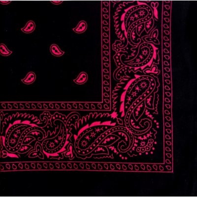 Blingstar Bandana šátek černá růžová – Zbozi.Blesk.cz