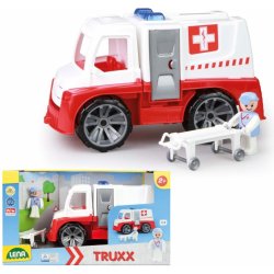 Lena Auto Truxx sanitka plast 29cm s figurkou