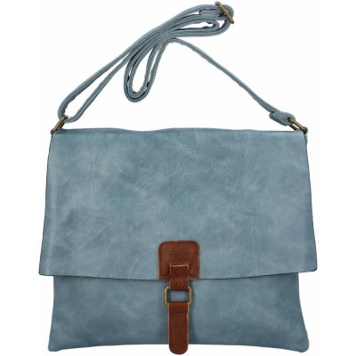 Stylová dámská koženková crossbody Jasmín světle modrá