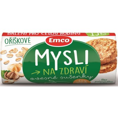 Emco Ovesné sušenky oříškové 150 g – Zbozi.Blesk.cz