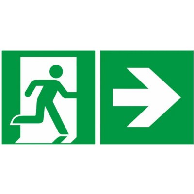 Tabulka – Nouzový východ vpravo – Sleviste.cz