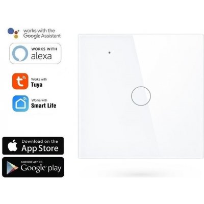 TUYA WiFi vypínač AS-WT-E1B - bílý – Zboží Živě