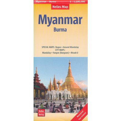 mapa Myanmar Burma 1:1,5 mil. – Zboží Mobilmania