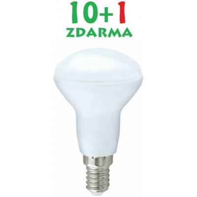 Solight LED žárovka reflektorová, R50, 5W, E14, 3000K, 440lm, bílé provedení, 11 ks – Zboží Mobilmania