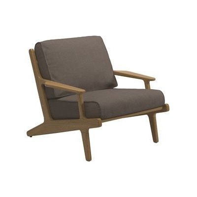 Gloster Teakové nízké křeslo Bay,86,5x93,5 cm, rám teak, výplet Batyline granite, sedáky kategorie D – Hledejceny.cz