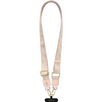 Guess Crossbody Popruh PU 4G Metal Logo Pink – Sleviste.cz