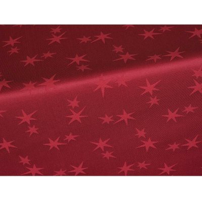 SCANquilt ubrus SOLID hvězdy červená 120x150 cm – Zboží Dáma