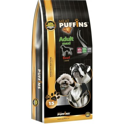 Puffins Adult Maxi Beef 15 kg – Zboží Mobilmania
