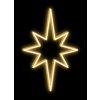 Vánoční osvětlení DecoLED LED světelná hvězda na VO 35x50 cm teple bílá
