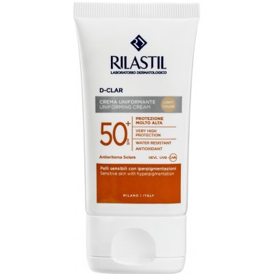 RILASTIL D-Clar Tónující ochranný krém s vysokými UV filtry Light Color SPF 50+ 40 ml – Zbozi.Blesk.cz