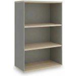 Rauman Střední skříň SimpleOffice 80 x 40 x 120 cm, dub světlý / šedá – Zboží Mobilmania
