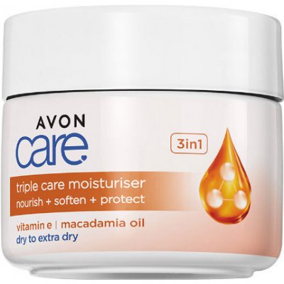 Avon Care Hydratační pleťový krém s vitaminem E a makadamovým olejem 100 ml – Zboží Mobilmania