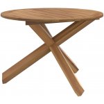 OMAXI 601330 Zahradní stůl Ø109x74 cm masivní teakové dřevo – Hledejceny.cz