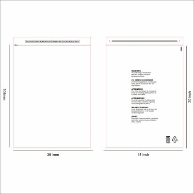 Průhledný sáček s potiskem 38.1x50.8cm – Zboží Živě
