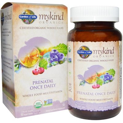 Garden of Life mykind Organics Prenatal Once Daily multivitamín pro těhotné 90 veganských tablet – Hledejceny.cz