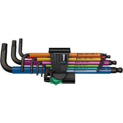 Wera 073593 Sada šestihranných klíčů Wera 950 SPKL/9 SM N Multicolour SB, metrická – Hledejceny.cz