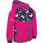 Unuo dětská softshellová bunda bez zateplení Fuchsiová Jednorožci – Zboží Dáma