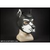 SM, BDSM, fetiš Psí maska Mr. S Leather Neoprene K9 Hood bílá Medium neoprenová psí kukla pro puppy play