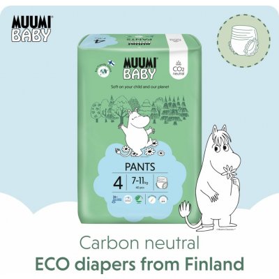 Muumi Baby Pants 4 Maxi 7-11 kg kalhotkové eko 120 ks – Sleviste.cz