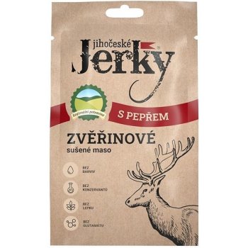 Jihočeské Jerky Zvěřinové s pepřem 20 g