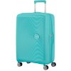 Cestovní kufr American Tourister Soundbox Spinner EXP modrá 97/110 l