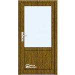 Kömmerling vchodové dveře 76 AD OM 1011 pravé ořech sklo čiré 90 x 203 cm – Hledejceny.cz