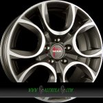 MAK TORINO 7x17 4x108 ET35 gunmetal mirror – Hledejceny.cz