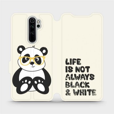 Pouzdro Mobiwear parádní flip Xiaomi Redmi Note 8 Pro - M041S Panda - life is not always black and white – Zbozi.Blesk.cz