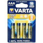 Varta LongLife AAA 4ks 4103 101 414 – Zboží Živě