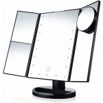 Zrcátko na líčení s 22 LED diodami ZRCADLO kosmetické zvětšovací skládací – Hledejceny.cz