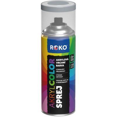 Roko akrycolor sprej 400 ml stříbrnošedá – Hledejceny.cz