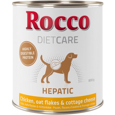 Rocco Diet Care Hepatic kuřecí s ovesnými vločkami a sýrem cottage 800 g 6 x 800 g