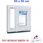 ERKADO 55 x 55 cm bílé |otevíravé i sklopné pravé – Zbozi.Blesk.cz