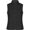 Dámská vesta James & Nicholson dámská softshellová vesta JN1127 Black